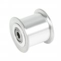 Aexit Aluminum 3 Electrical Equipment M 20t 6mm Bore Toothless Timing Idler Belt Pulley Flange Synchronous Wheel For 15mm