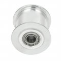 Aexit Aluminum 3 Electrical Equipment M 20t 6mm Bore Toothless Timing Idler Belt Pulley Flange Synchronous Wheel For 15mm