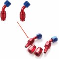 6an Swivel Hose End Fitting Straight 45 Degree 90 180 For Braided Cpe Fuel Blue Red 2 6an-45 