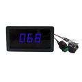 Uniquegoods 6v 12v 24v Digital Display Led Dc Motor Speed Controller Pwm Stepless Control Switch Hho Driver Black Ccm5d Blue 