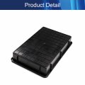 Plastic Stacking Parts Bin Tray Black 375mmx250mmx60mm Lengthxwidthxinner Height Anti-static Box Tray For Working Accessories