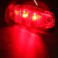 20 Pack 5 In 2 Led Truck Trailer Side Fender Marker Lights Clear Lens Red Light Waterproof Clearance And Turn Signal Lamps 