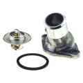 Fail Safe Thermostat Kit 195 Degrees With Seal 4992ktfs Includes Housing Gasket And Machined Finish Black Silver 