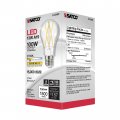 Satco 6 Pack Dimmable Led Filament Lamps S12429 High Lumens 12 5 Watt A19 Clear Medium Base 2700k 90 Cri 120 Volt For Use At