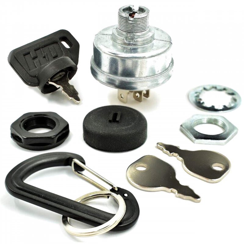 Starter Ignition Key Switch For John Deere Sabre Model 1948 Serial 010001 To 015000 Dual Protection Upgrade With 3 Keys And