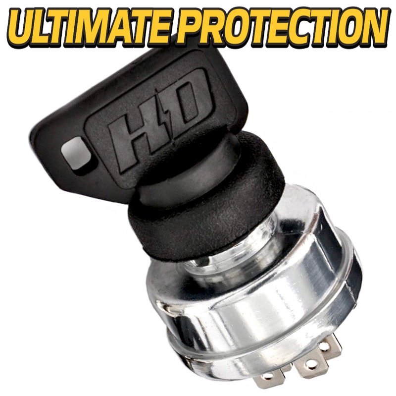 Starter Ignition Key Switch For John Deere Sabre Model 1948 Serial 010001 To 015000 Dual Protection Upgrade With 3 Keys And