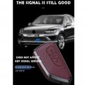 Kunio Car Key Fob Cover Fit For Vw Golf 8 Rs Mk 4 Protectivechain Tpu Key Holder 3 Buttons White