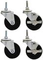 Allstar Performance All10163 3 Standard Duty Cradle Locking Wheel Kit Pack Of 4 