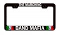 The Marching Band Mafia Italian Italy Black Metal License Plate Frame Tag Holder For Cars Trucks And Suvs 12 5 In X 6 Universal 
