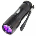 Hqrp Professional 365 Nm 9 Led Rocks Stones Illumination Glow Fluorescence Flashlight Blacklight And Clear Lens Safety Glasses