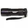 Hqrp Professional 365 Nm 9 Led Rocks Stones Illumination Glow Fluorescence Flashlight Blacklight And Clear Lens Safety Glasses