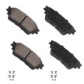 Rear D2135 Ceramic 4pcs W Hardware Disc Brake Pad Set 