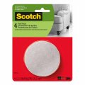Scotch Felt Pads Furniture For Protecting Hardwood Floors Round 3 In Diameter Beige 4