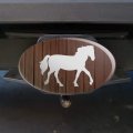 Horse Silhouette Cowboy Western Oval Tow Trailer Hitch Cover Plug Insert