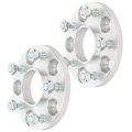 Hubcentric Wheel Spacers 5x4 5 15mm Bore 66 1mm For Nissan And Infiniti 12x1 25 Thread Silver Aluminum Billet 2 Pieces With Lug 
