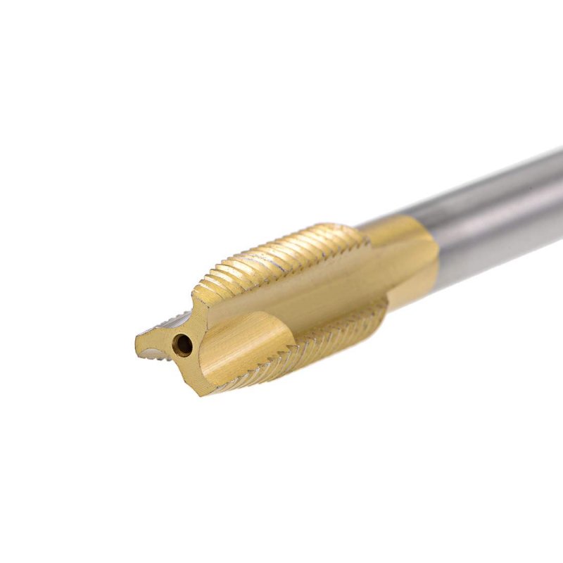 Spiral Point Plug Threading Tap M12 X 1 5 Ground Threads H2 3 Flutes High Speed Steel Hss 6542 Titanium Coated Metric Screw