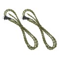 8ft 18 2 Twisted Cloth Covered Lamp Cord 2pcs Vintage Fabric Electrical Wire With Plug Stripped Ends Ready For Extension Wiring 