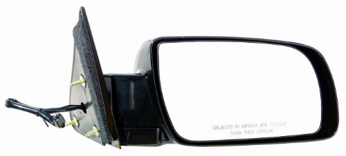 Passenger Side Door Mirror Set 335-5402r3el Glossy Black Convex Glass Mount For Cars