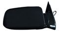 Passenger Side Door Mirror Set 335-5402r3el Glossy Black Convex Glass Mount For Cars