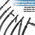 X Autohaux 1 Set Windshield Washer Nozzles Kit 76810-sza-a01za Front Spray Wiper Jet And Fluid Hose With Connectors For Honda