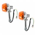 2 Pcs Turn Signal Lights Indicator 12mm Bolt Motorcycle