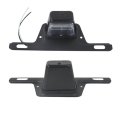 Black 12v Dc Bracket-mount Led License Plate Light For Trailer Utv Atv Truck 