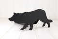 Custom Hitch Covers 12968 Matte Black Border Collie Cover 2 