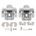 Ocpty Rear Left Right 19b3193 Brake Calipers Set Silver 2 Pcs Compatible With For Toyota Rav4 2006-2012