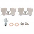 Ocpty Rear Left Right 19b3193 Brake Calipers Set Silver 2 Pcs Compatible With For Toyota Rav4 2006-2012 
