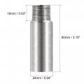 Uxcell Shower Head Extension Arm Stainless Steel 1 2pt Male To Female Thread 80mm Length Cast Pipe Fitting Coupler
