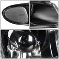 Auto Dynasty Black Housing Clear Corner Projector Headlight Lamps Tool Kit Compatible With Grand Caravan Plymouth Voyager 96-00