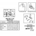Prime-line U 9940 Mailbox Lock Replacement Multipurpose For Several Brands A Brass Finish Ilco 1003m Keyway Opens