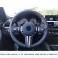 Ji Loncky Black Suede Car Custom Fit Oem Steering Wheel Cover For Bmw 228i 230i 320i 328i 330i 335i 340i 428i 430i 435i 440i