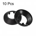 Uxcell Pipe Cover Decoration 32mm Pp Plastic Escutcheon Water Drain Line Black 10pcs