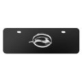 Chevrolet Impala 3d Chrome Logo On Black 12 X4 Half-size Stainless Steel License Plate Official Licensed 