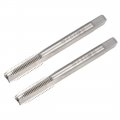 Uxcell Metric Machine Tap Left M8 Thread 1 Pitch H2 3 Flutes High Speed Steel 2pcs