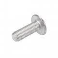 Uxcell Flanged Button Head Socket Cap Screws M8x22mm Hex Drive 304 Stainless Steel Fasteners Bolts Fully Threaded Machine Screw