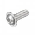 Uxcell Flanged Button Head Socket Cap Screws M8x22mm Hex Drive 304 Stainless Steel Fasteners Bolts Fully Threaded Machine Screw
