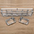 Hecasa Front Grille Headlight Bezel Compatible With 1978-1979 Ford Bronco F100 F150 F250 F350 Replacement For Fo1200111