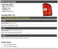 Right Passenger Side Tail Light Assembly Compatible With 2007-2013 Chevy Silverado 1500