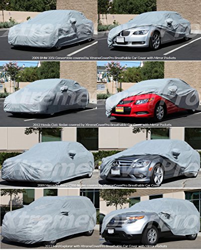 XtremeCoverPro 100% Breathable Car Cover for Select BMW 320i 328i 328D 335i 328i 335i 2014 2015 Jet Black 