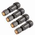 Tomall Tpms Black Bolt-in Tire Valve Stem Caps Explosion Proof Inner Tube
