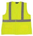 Erb Safety 65021 S190 Class 2 Fame Retardant Treated Vests 3x Hi-viz Orange 