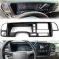Hecasa Double Din Dash Panel Kit For 1995-2002 Gmc Suv Truck Black W Harness Car Radio Stereo