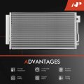 Air Conditioning A C Condenser For Fiat 500l 2014-2020