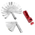 Qwork Universal Spark Plug Gap Tool Set With Precision Adjustment For 10mm 12mm 14mm 16mm Plugs Includes 2 Of Feeler Gauges
