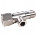 Hwmate Sus304 Stainless Steel Angle Stop Valve With G1 2 Inlet Outlet Brushed Finish