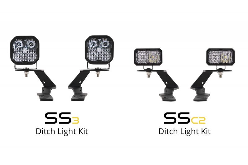 Diode Dynamics Stage Series Backlit Ditch Light Kit For Ford Ranger 2019-2022 Bracket Only