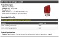 Left Driver Side Tail Light Assembly Compatible With 2016-2019 Toyota Tacoma
