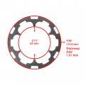 Caltric Differential Sprague W Armature Plate Compatible With Polaris Ranger 800 6x6 2015-2016 1000 Diesel Crew 2015-2018